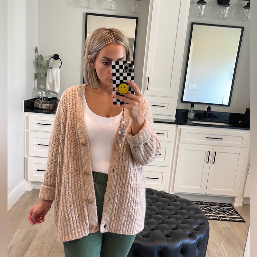 Jenni Kayne The Cocoon Cardigan in Taupe